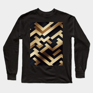 Geometric seamless pattern squares isometric Long Sleeve T-Shirt